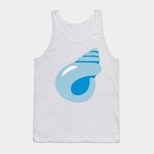 Blue Seashell Emoticon Tank Top